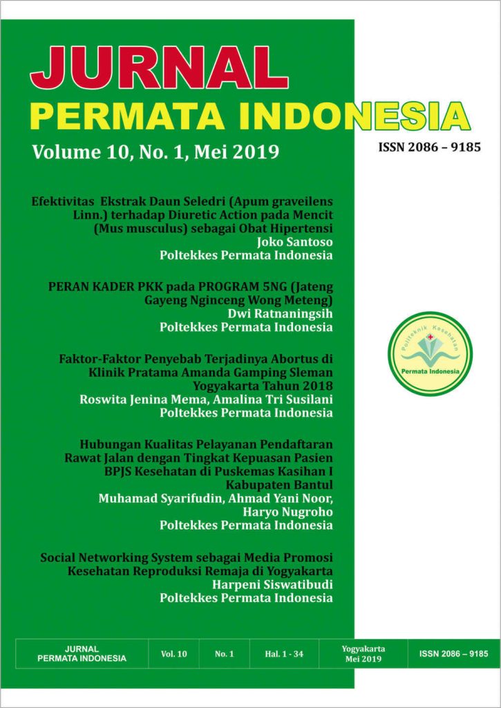 Volume 10 No. 1 Mei 2019