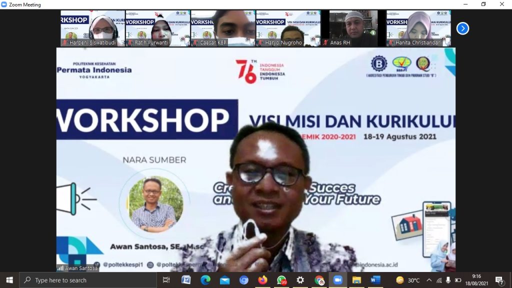 WORKSHOP VISI MISI DAN KURIKULUM POLTEKKES PERMATA INDONESIA YOGYAKARTA